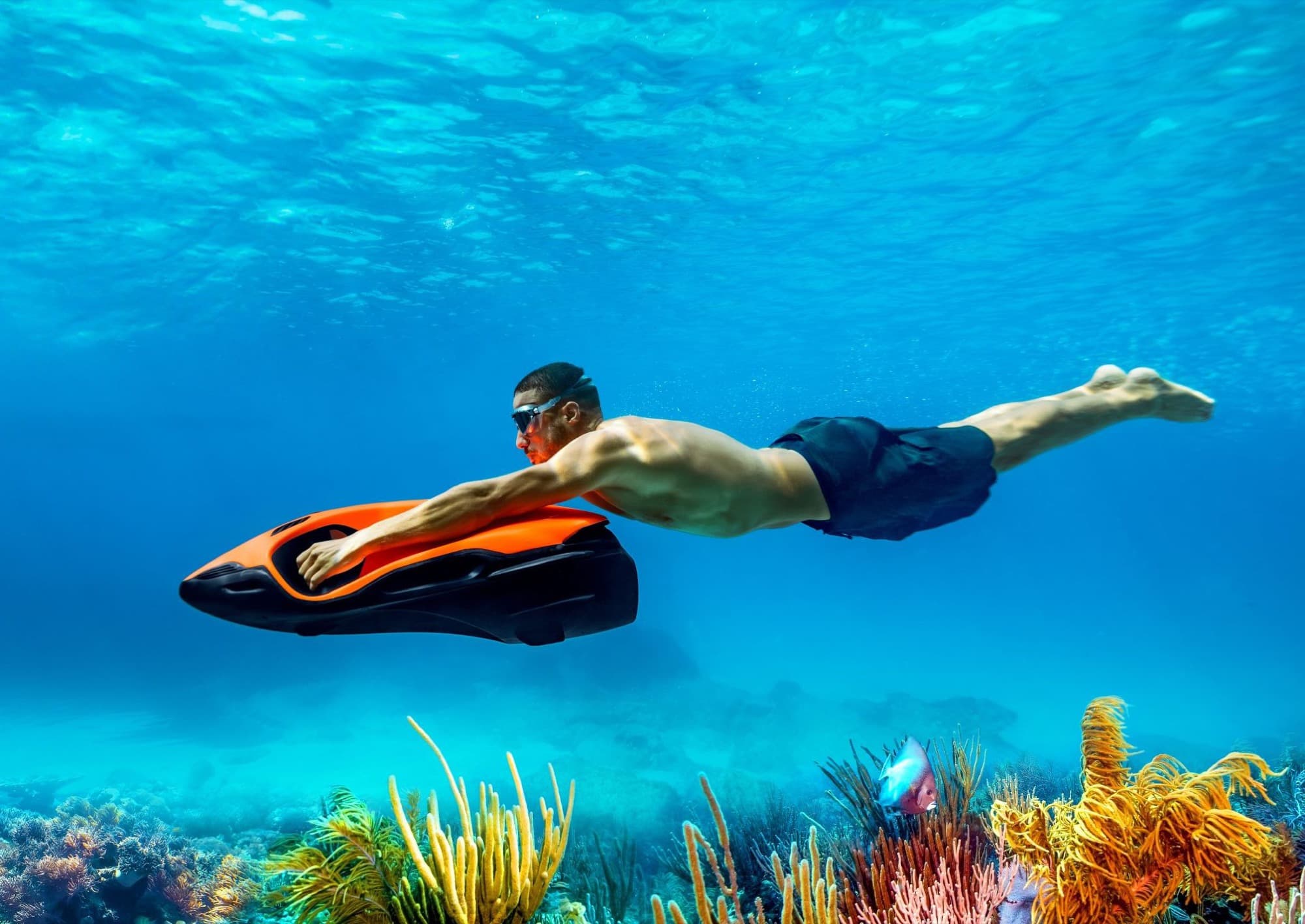 Seabob F5 SR underwater scooter for hire on Sydney Harbour